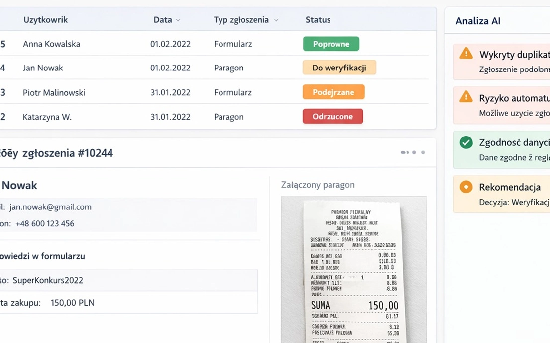 Jedna platforma konfigurowana pod różne mechaniki akcji