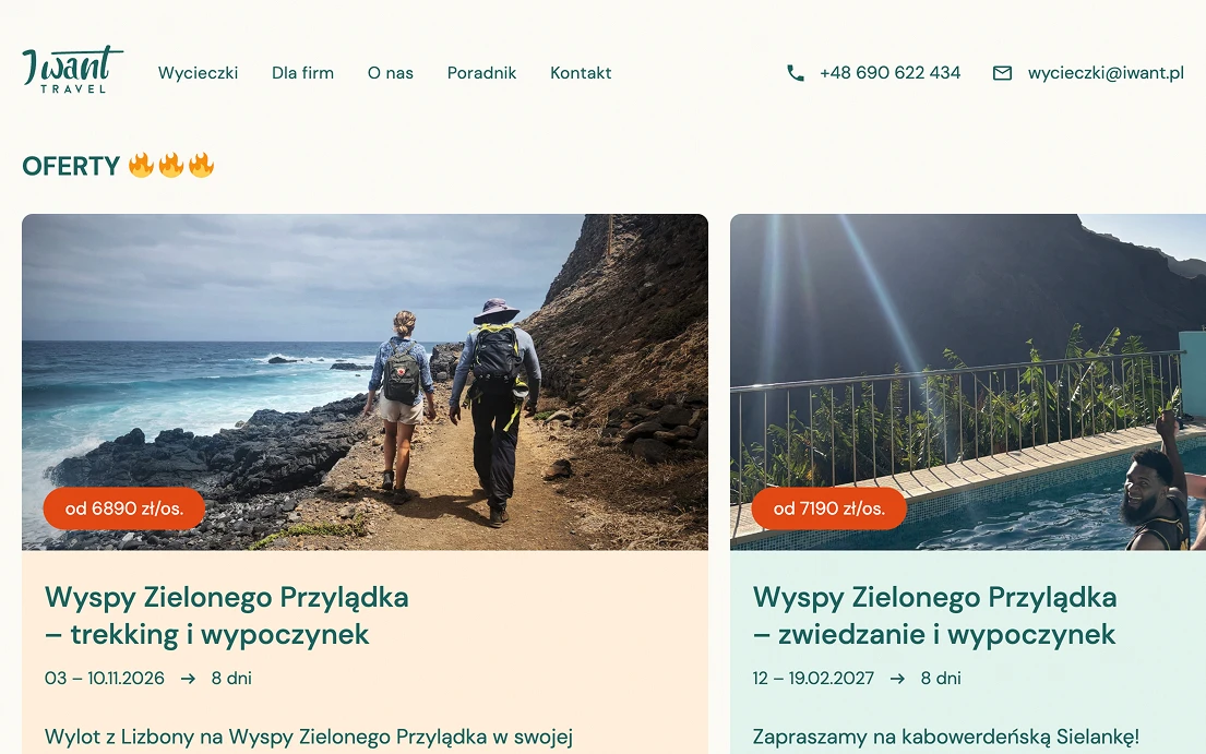 Iwant Travel - serwis biura podróży z ofertą do Portugalii i Azorów