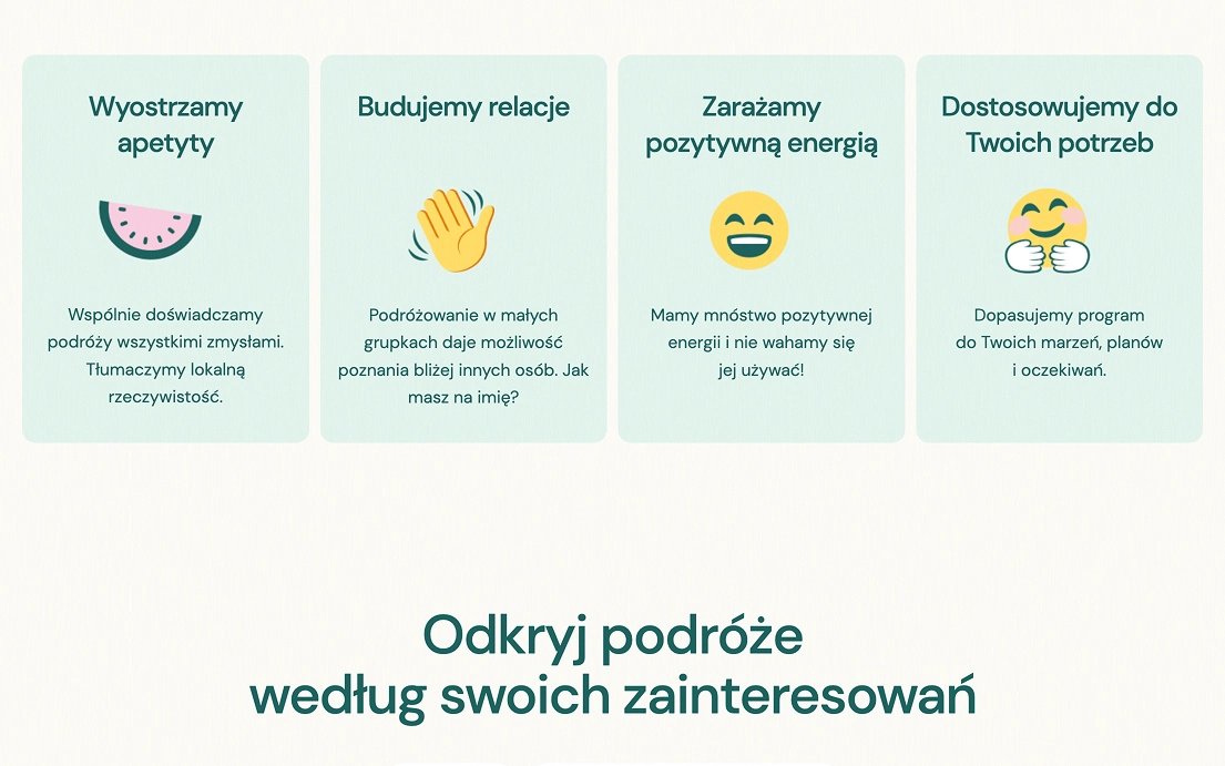 Strona kierunkowa Iwant Travel