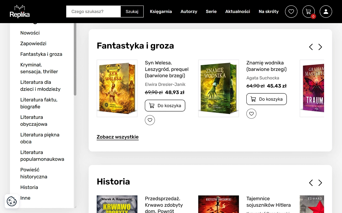Replika - księgarnia internetowa poznańskiego wydawnictwa